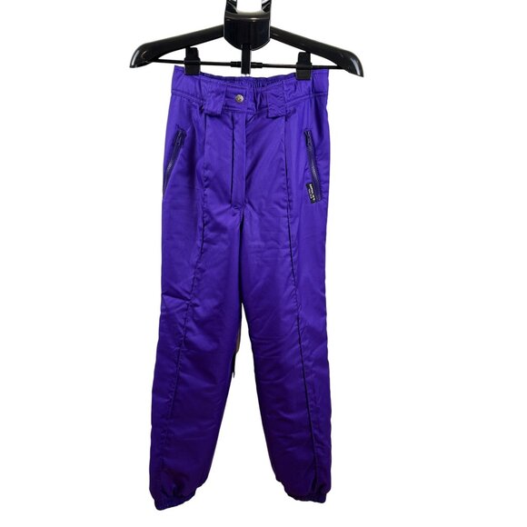 Alpine Technical Skiwear 2-Piece Retro Snowsuit – Purple Neon Colorblock - Picture 2 of 16